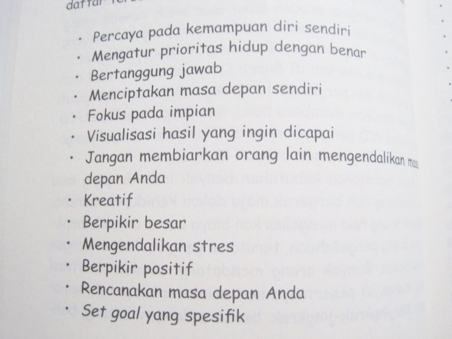 Rangkuman motivasi dan pengembangan diri