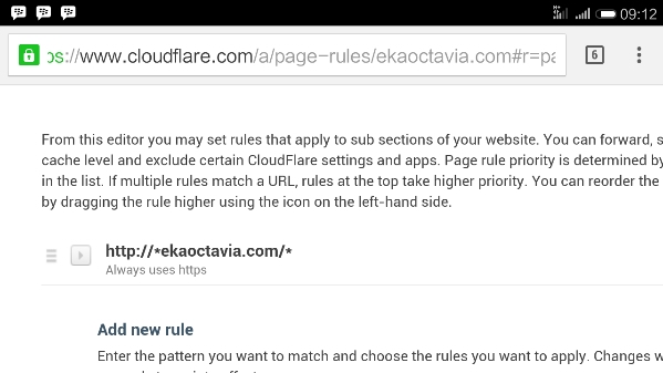 Cara redirect domain ke https dengan cloudflare