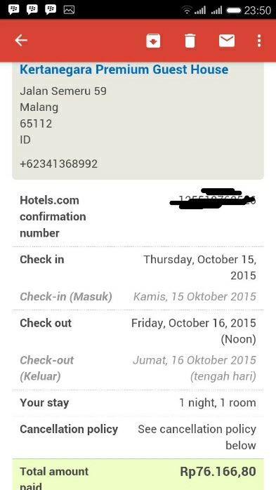 Menginap gratis dengan hotels.com