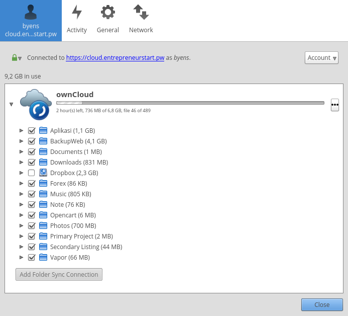 Cara install owncloud client 2.3.1-1.1 pada elementary os 0.4 Loki